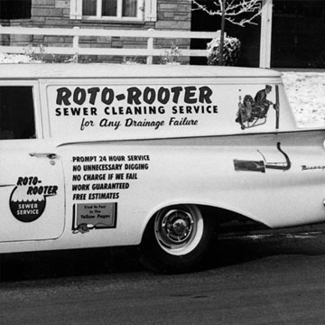 Roto-Rooter truck in Lynchburg, VA